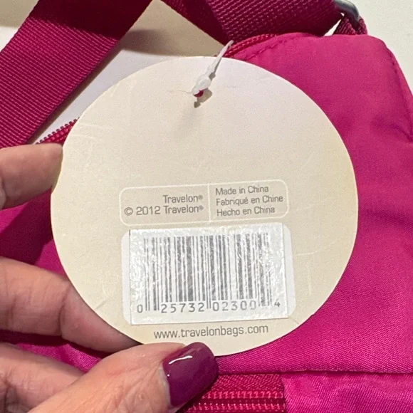Travelon Fuchsia Crossbody Bag - Picture 4 of 8